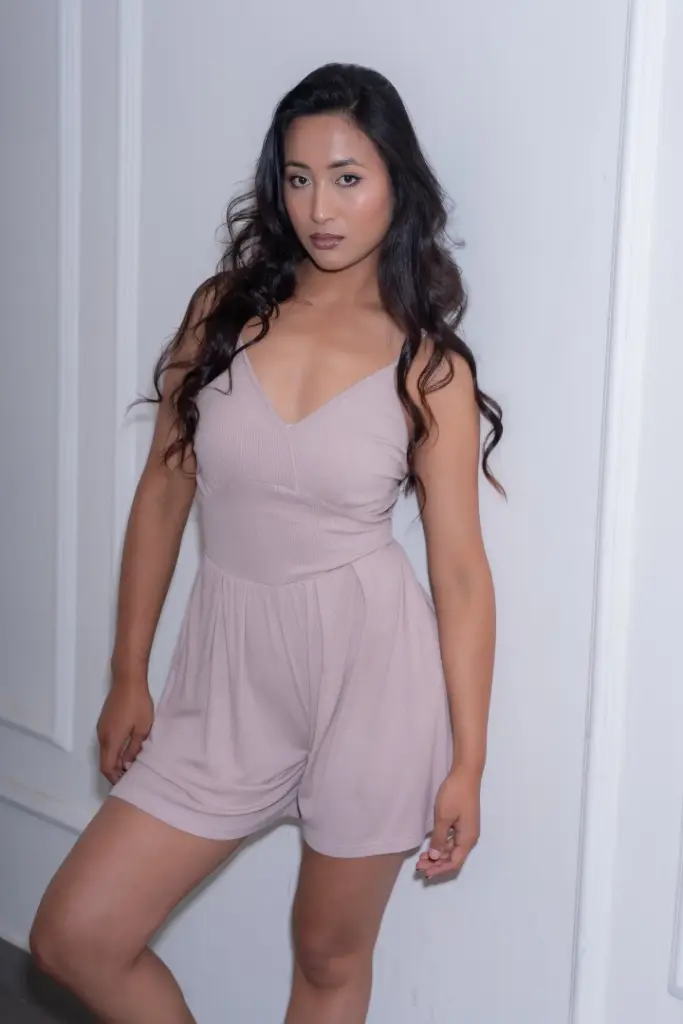 HB SS25-119 Knit Cami Romper