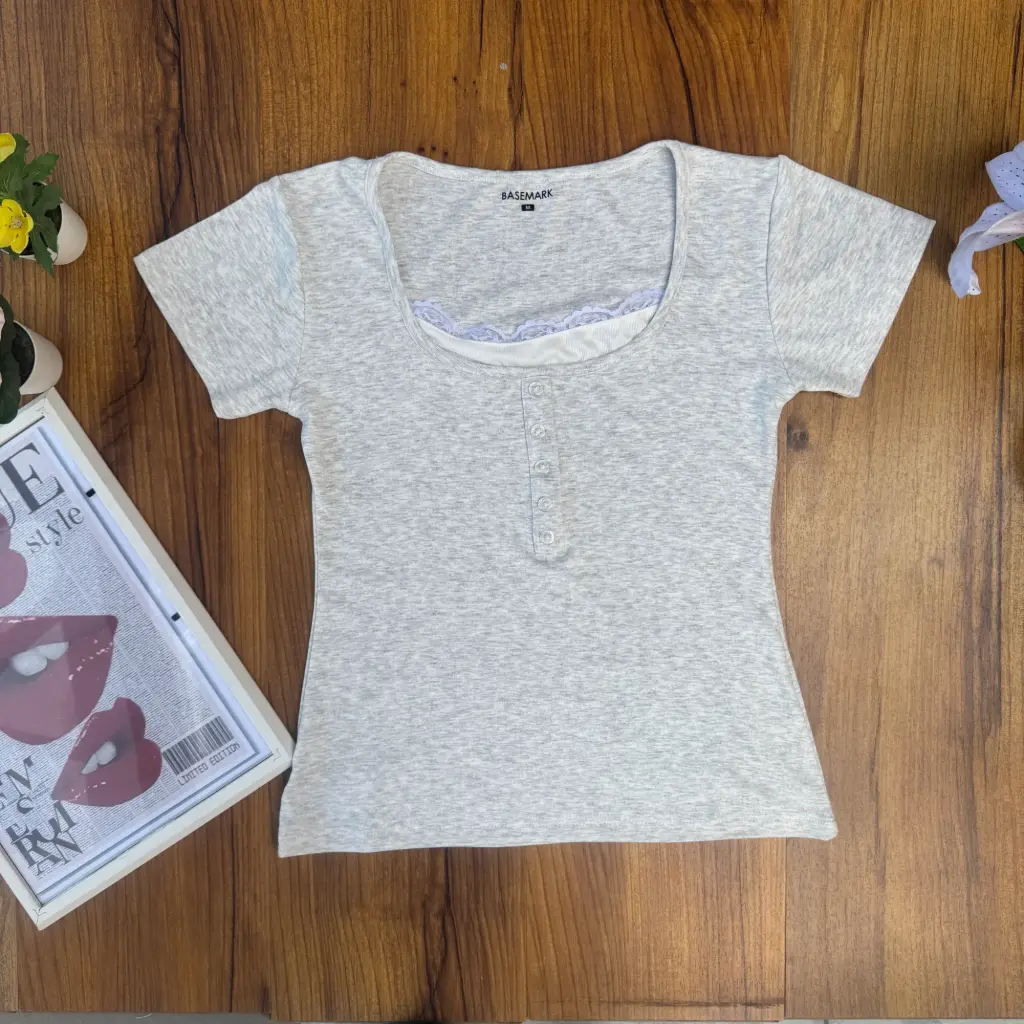 HB SS25-22 Vintage Lace Top
