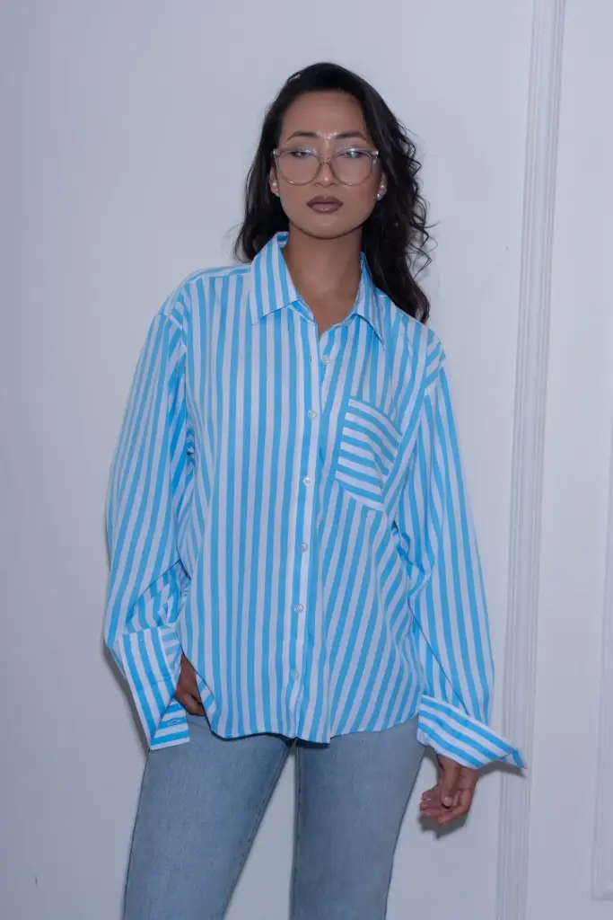 2.4193 HB25-26 STRIPE SHIRT (BLUE)