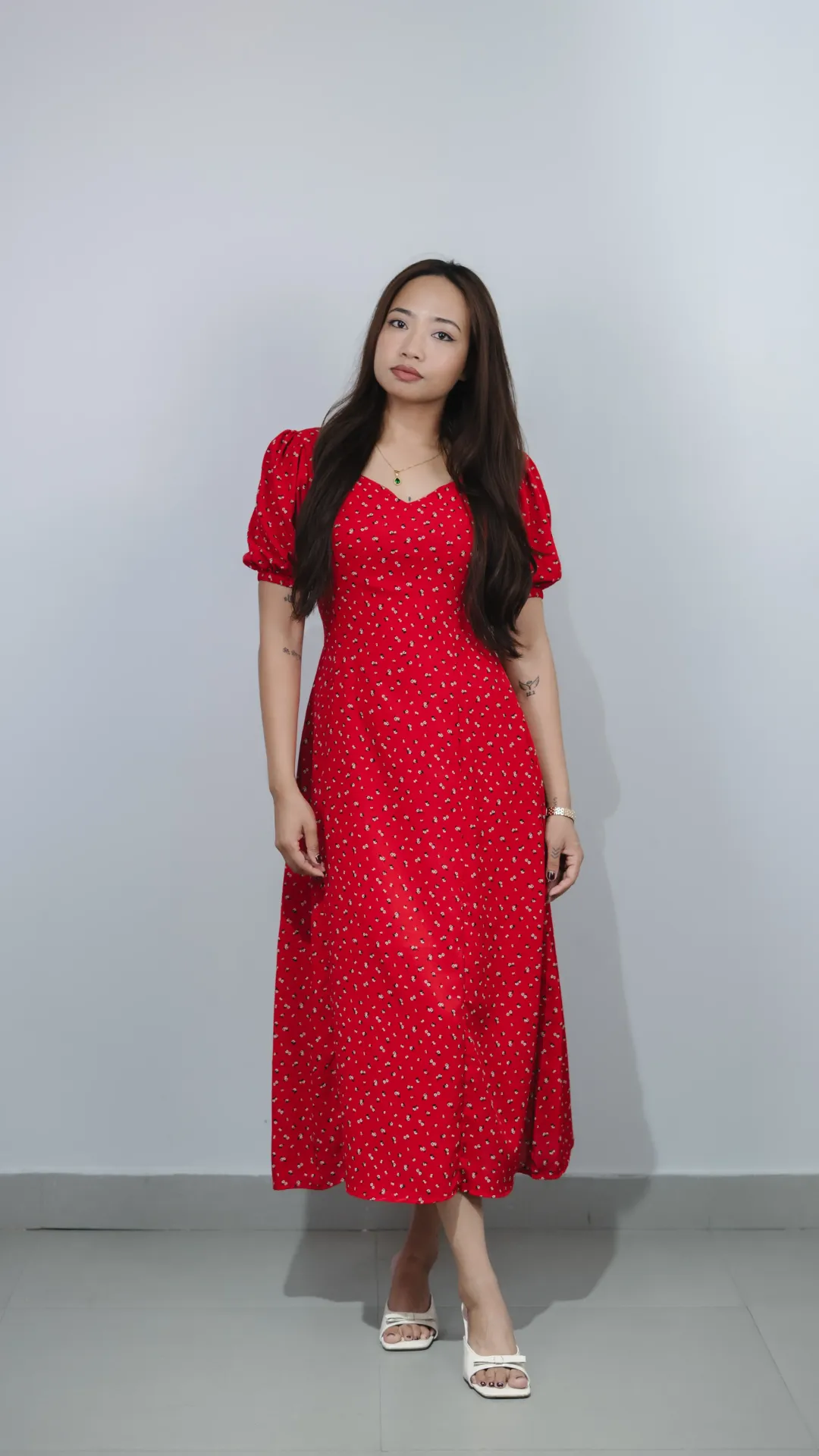 HB SS25-422 FLORAL DRESS