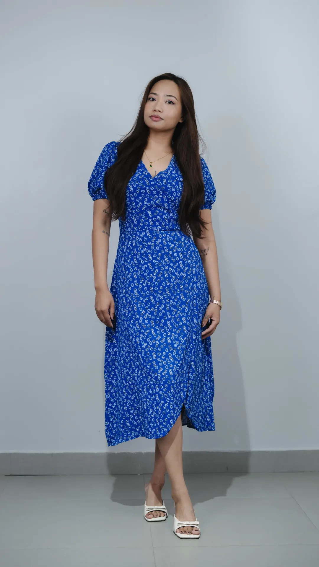 HB SS25-437 DAISY SLIT DRESS