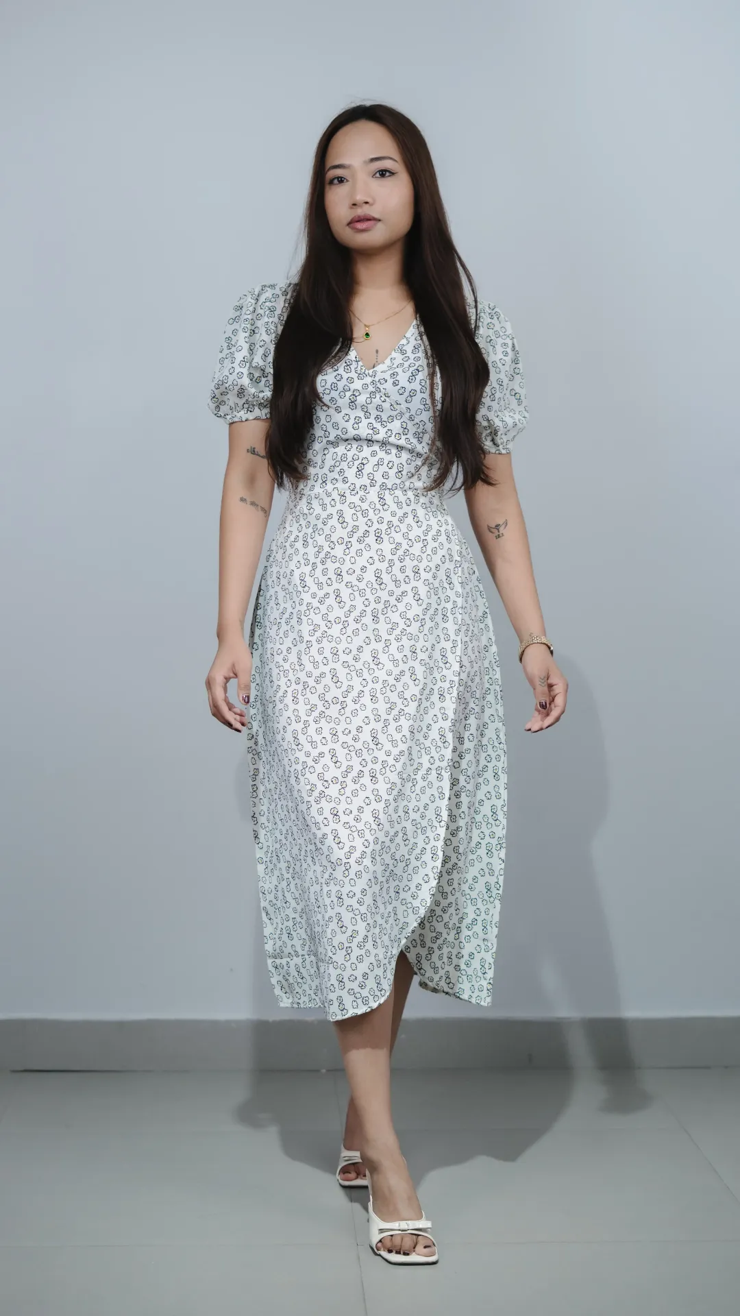 HB SS25-437 DAISY SLIT DRESS