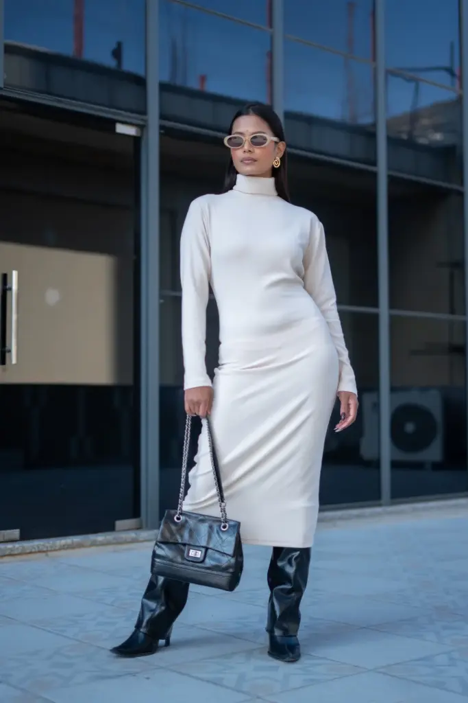 HB AW25-17 HIGHNECK BODYCON