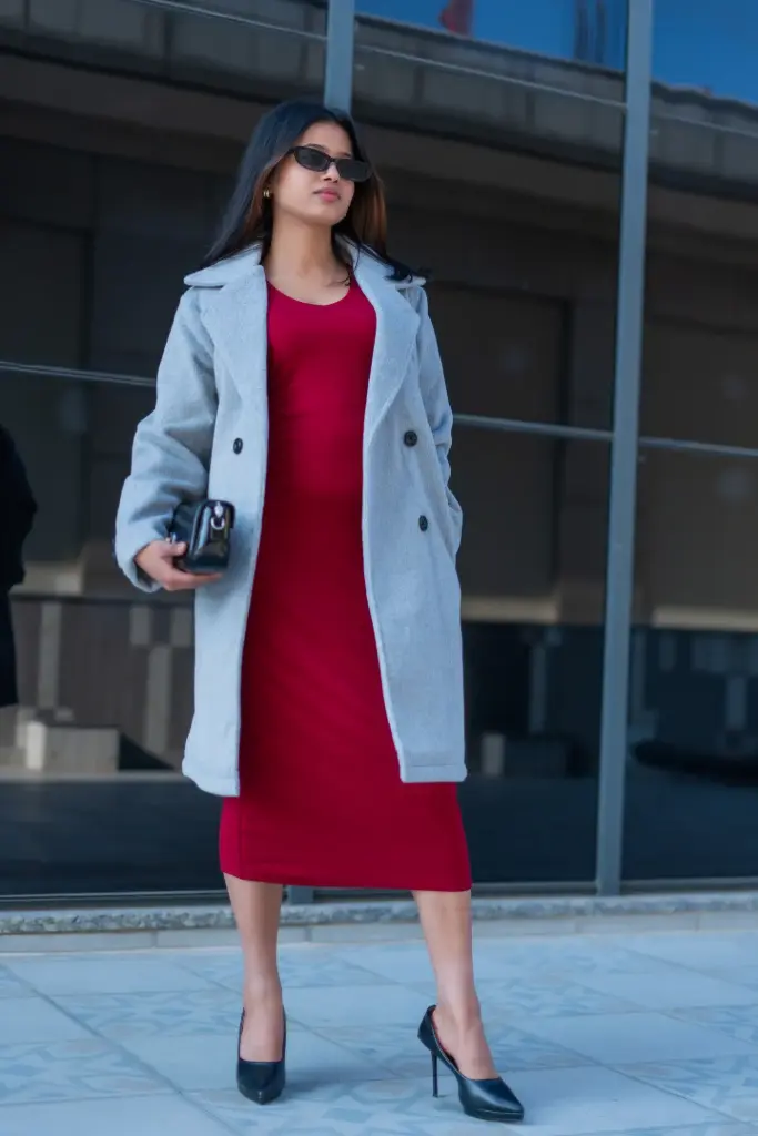 3.56176 HB AW25-80 TRENCH COAT (GREY, M)