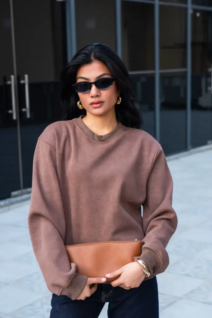 3.57883 HB AW25-90 BARREL SWEATSHIRT (BROWN, S)