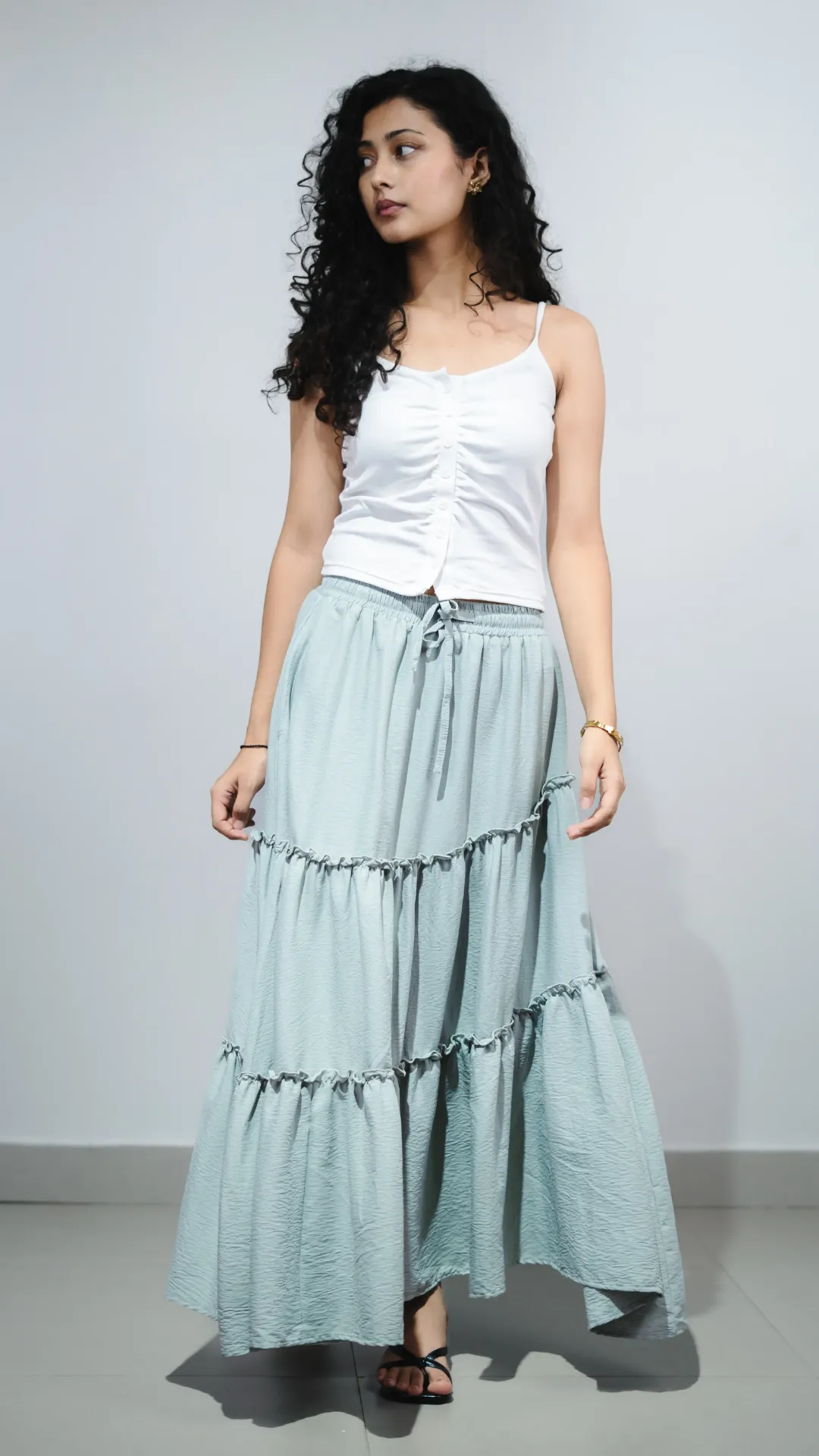 HB SS26-33 ASYMMETRIC MAXI SKIRT