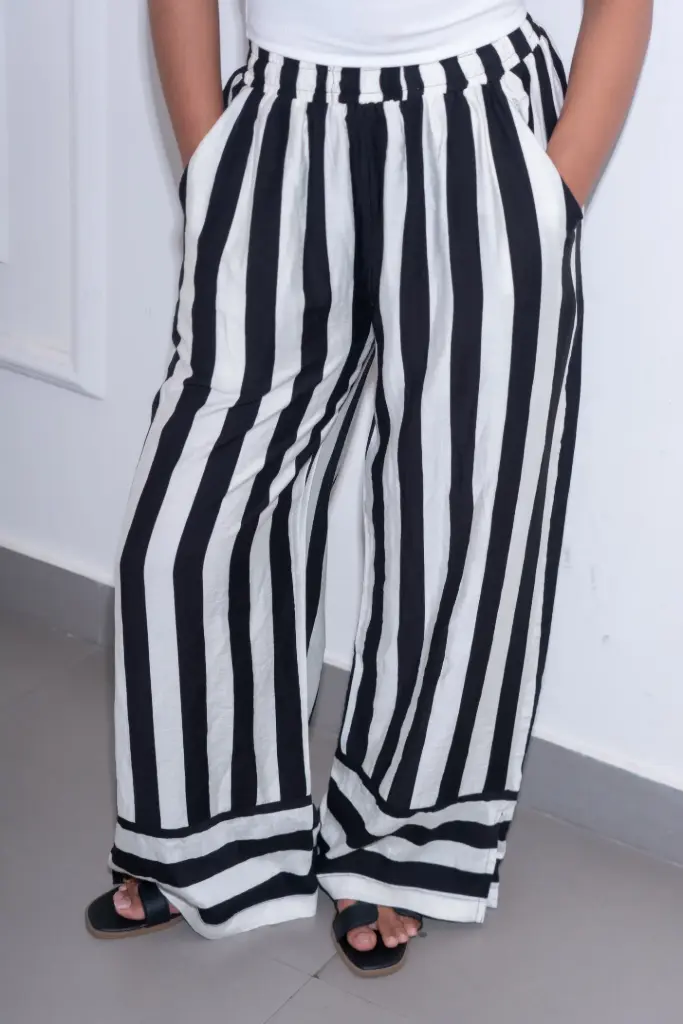 HB SS26-47 BOLD STRIPE PALAJJO