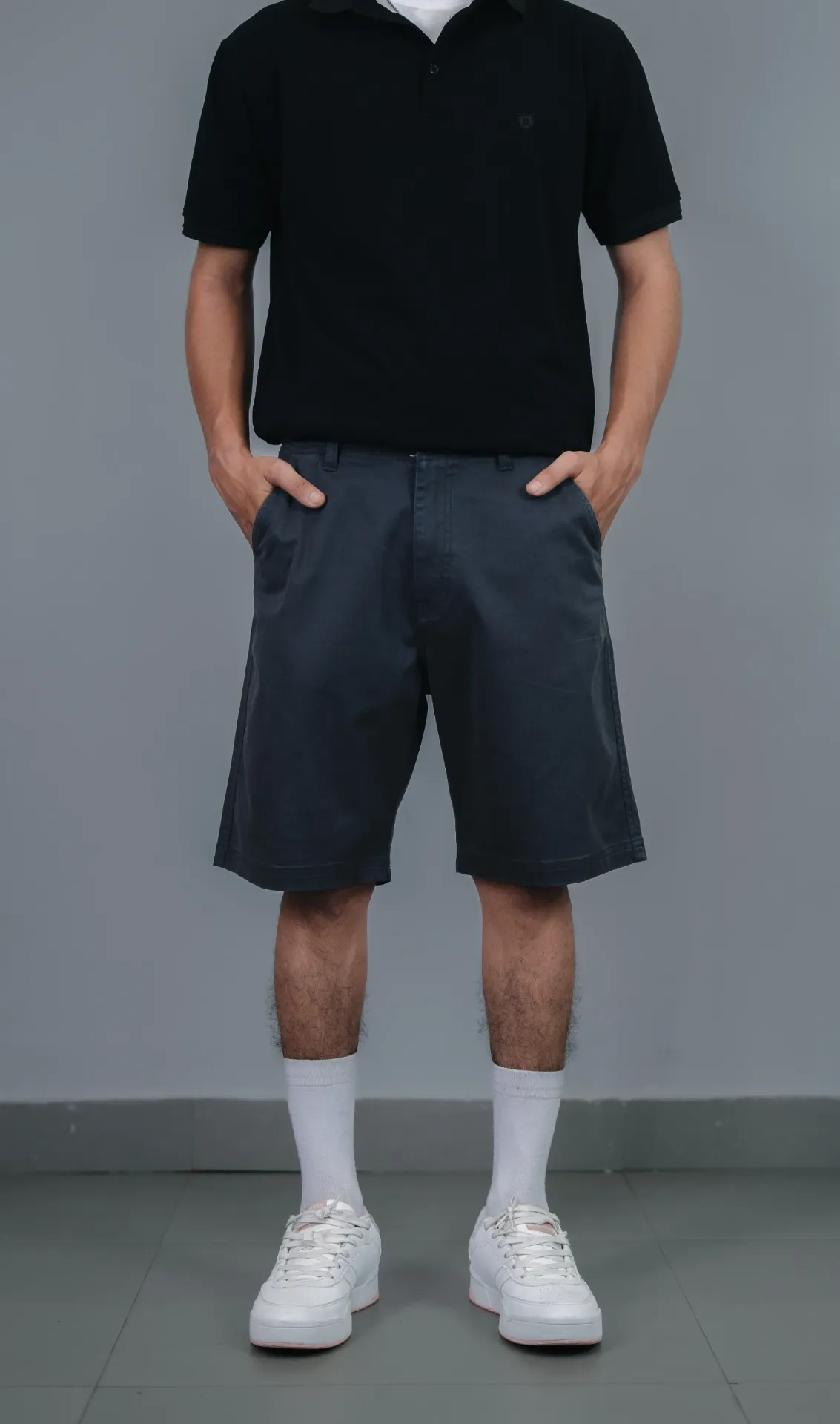 BMMH SS26-14 REGULAR HERRINGBONE SHORTS