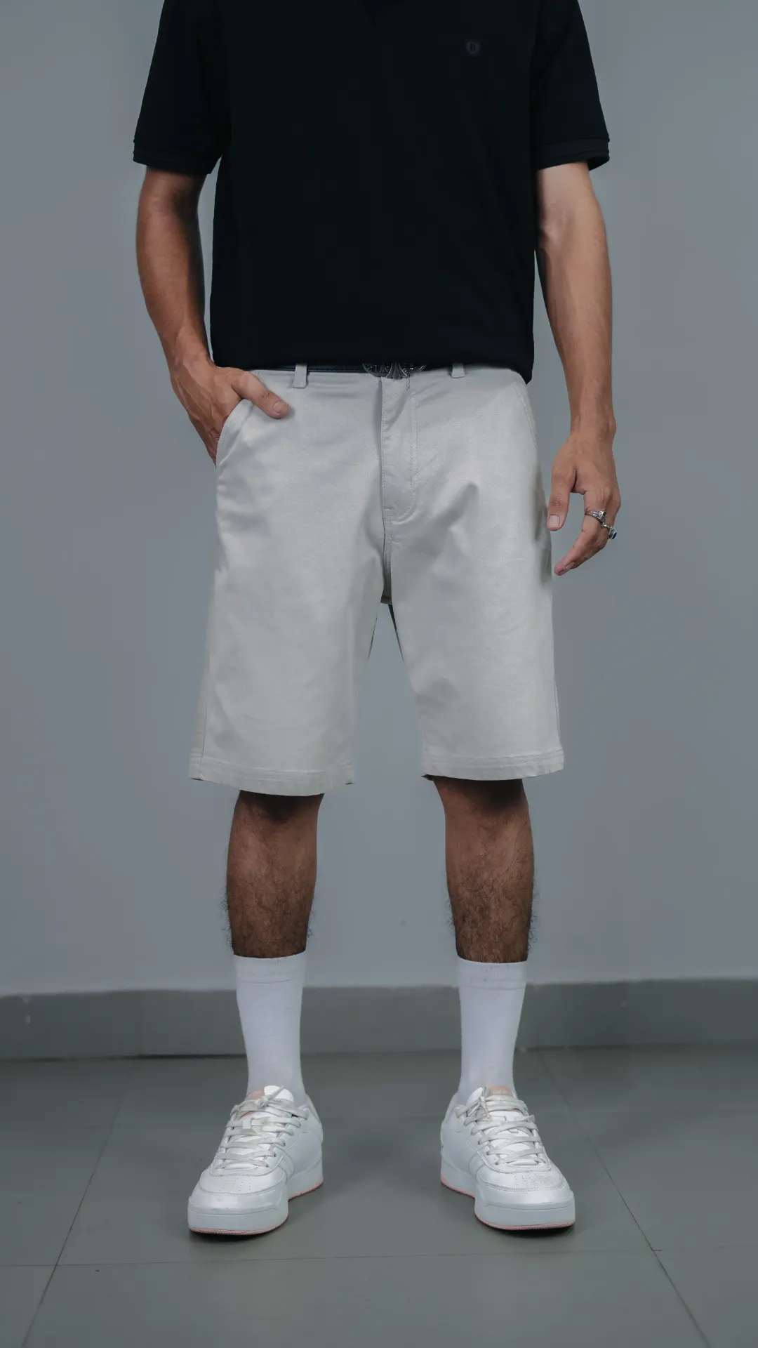 BMMH SS26-14 REGULAR HERRINGBONE SHORTS