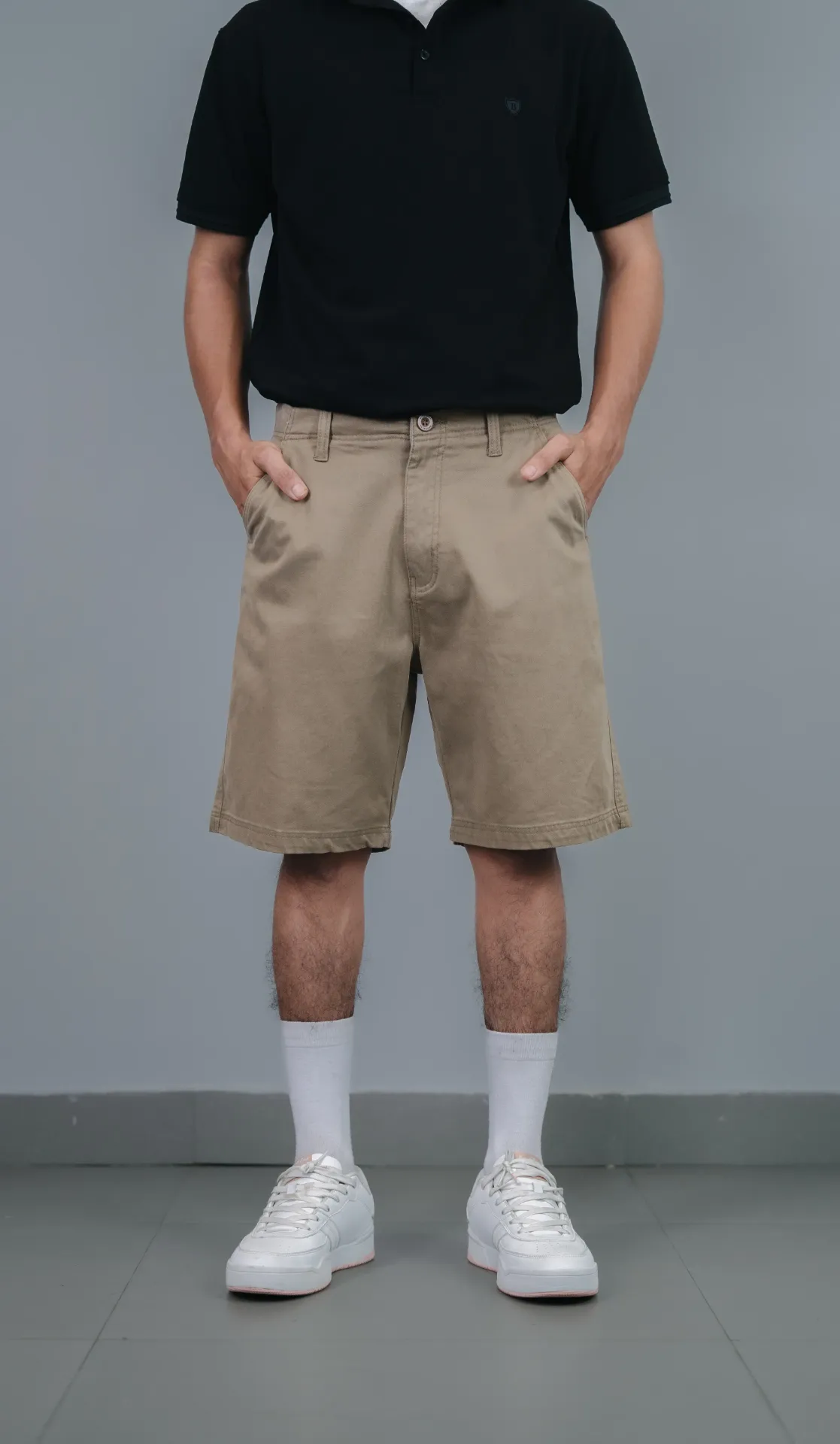 BMMH SS26-14 REGULAR HERRINGBONE SHORTS
