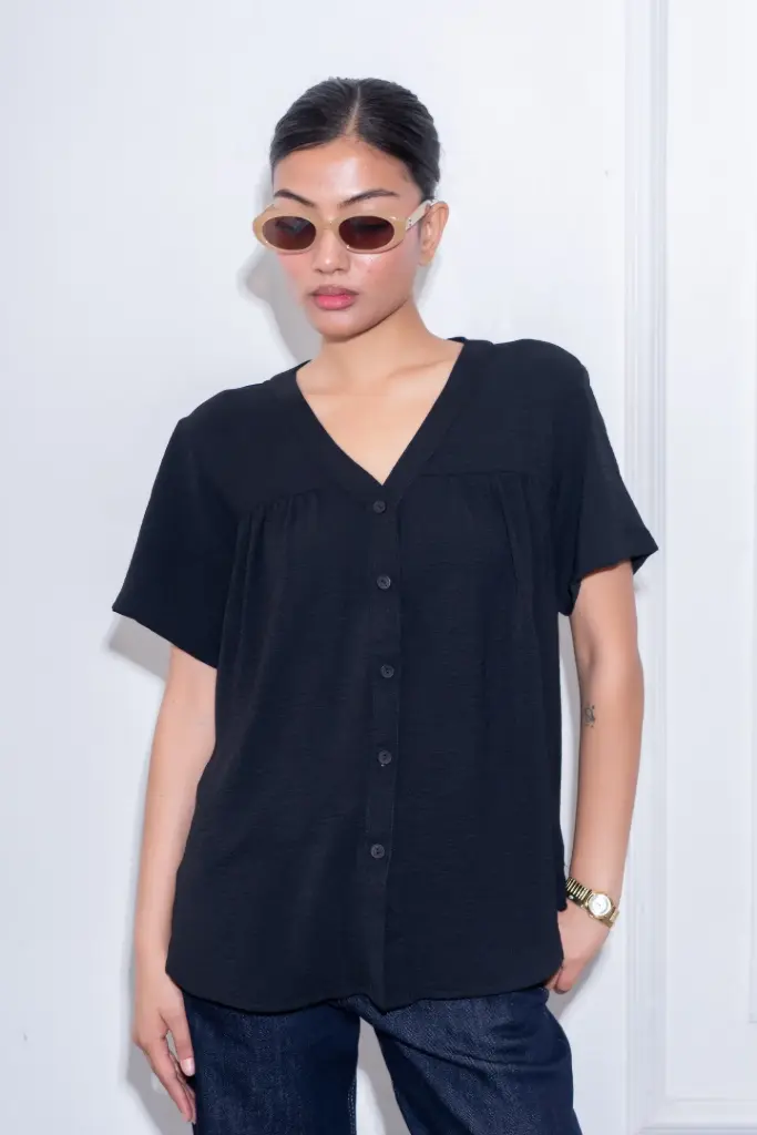 HB SS26-84 RUCHED TOP