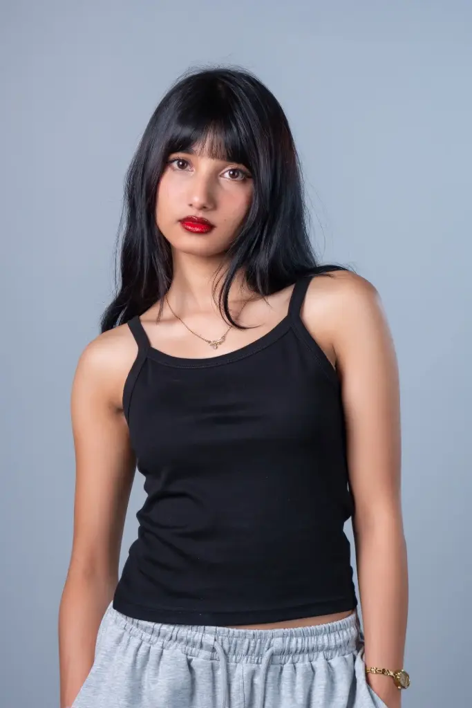 3.67598 BMO SS26-31 JUNE TANK TOP (BLACK, S)