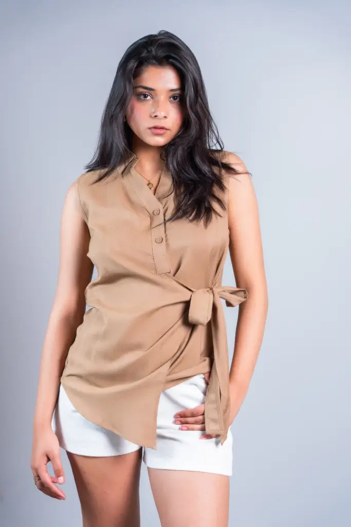 HB SS26-115 MAYA WRAP TOP