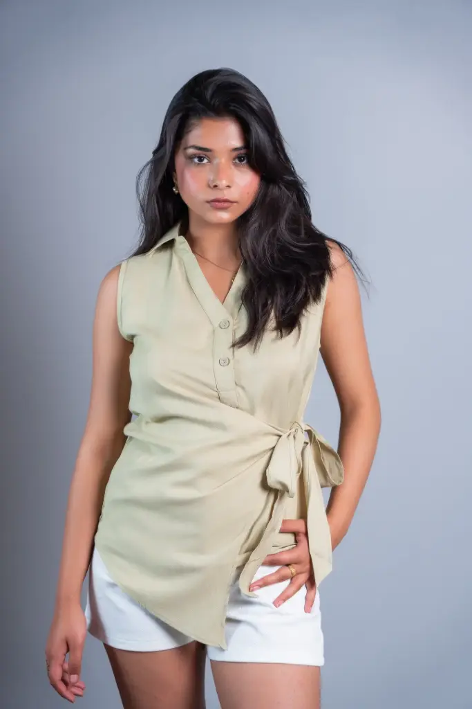 HB SS26-115 MAYA WRAP TOP