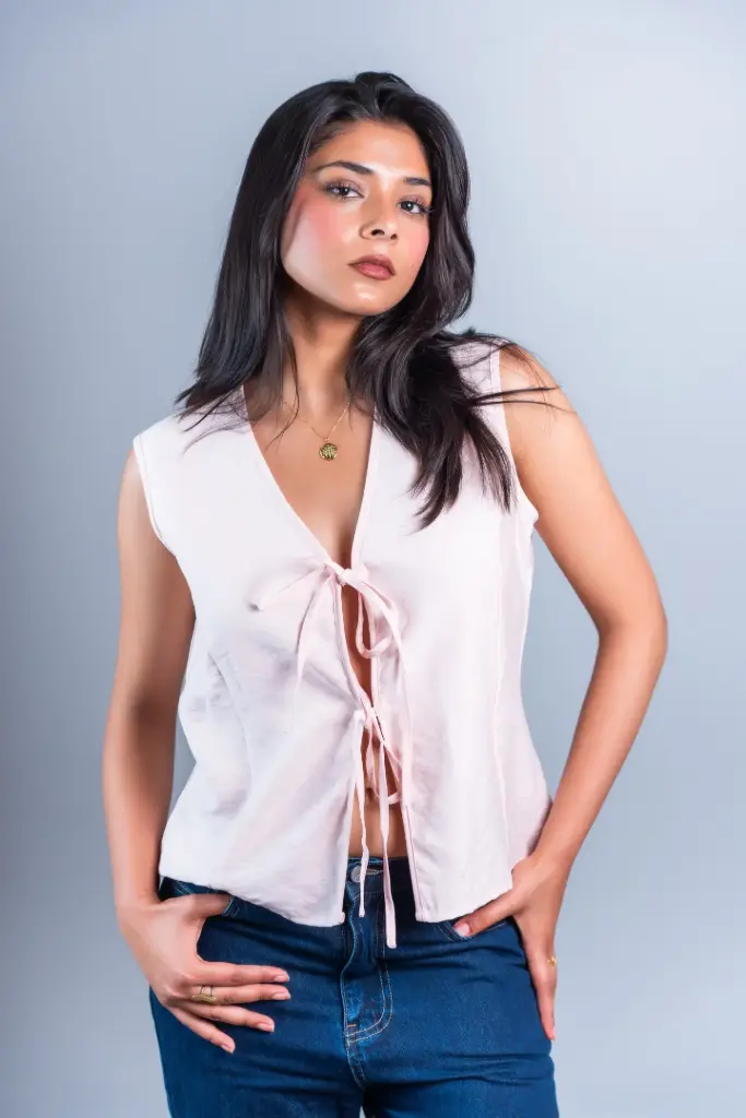 HB SS26-163 ANYA KNOT TOP