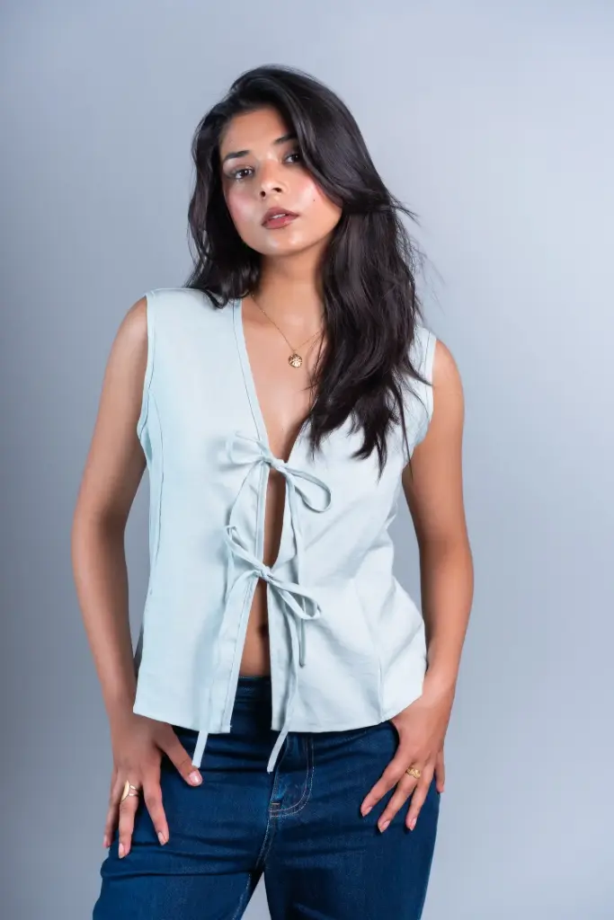 HB SS26-163 ANYA KNOT TOP