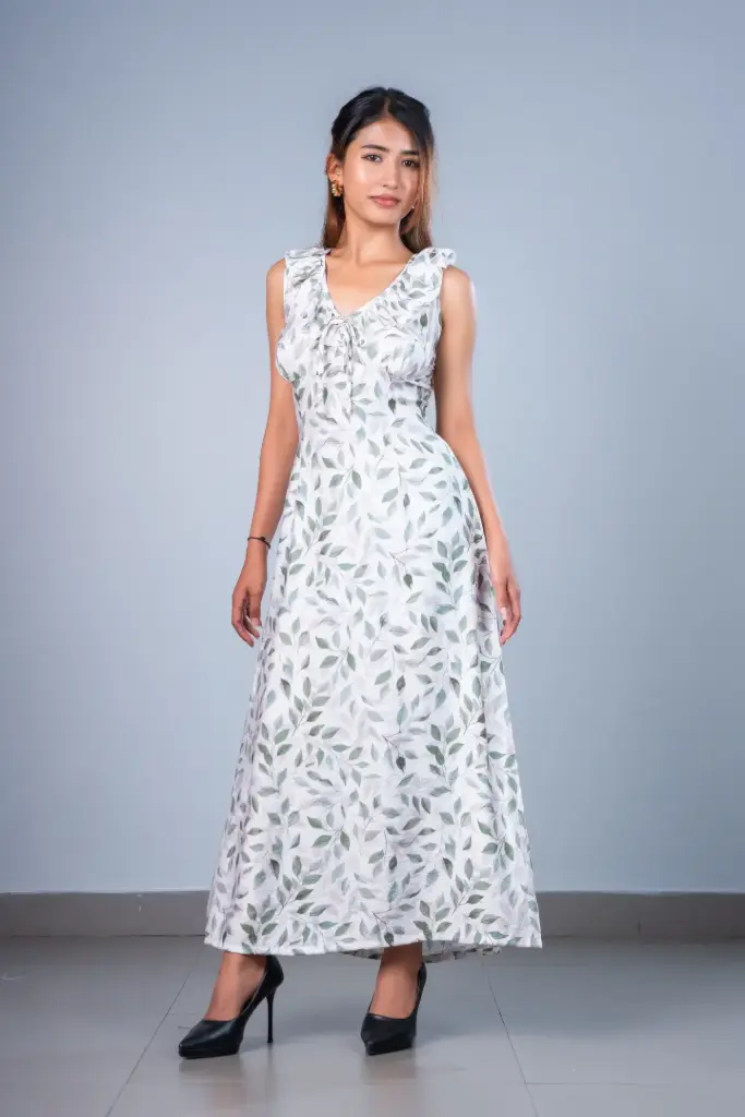 HB SS26-153 FLORIN RUFFLE DRESS