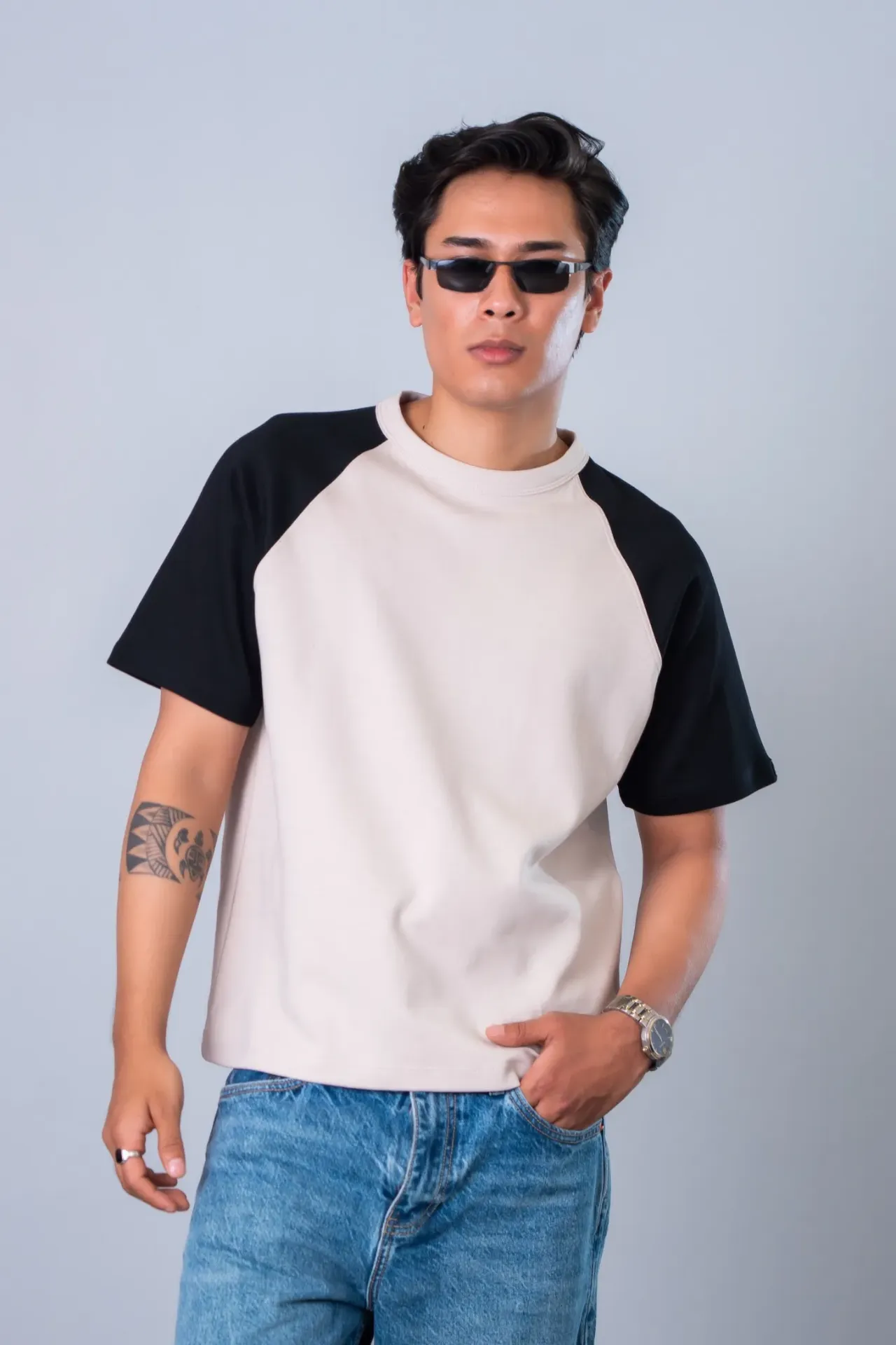 3.69776 BMMO SS26-12 RAGLAN TEE (BEIGE, S)