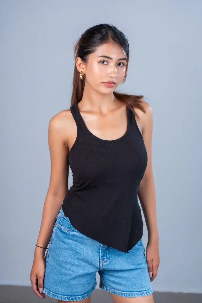 3.70053 2766 LADIES SANDO (BLACK)