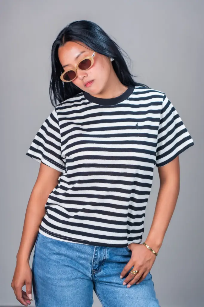 3.70891 28086 HALF TEES (BLACK)