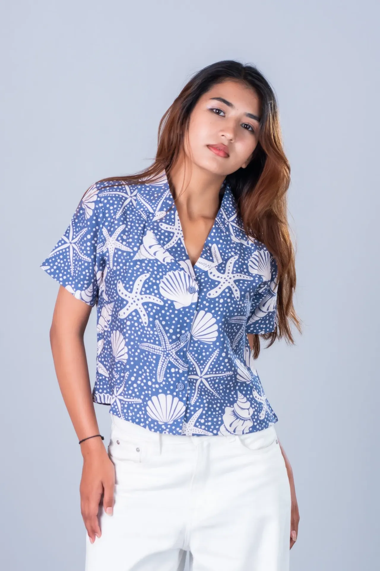 HB SS26-202 STAR CROP SHIRT
