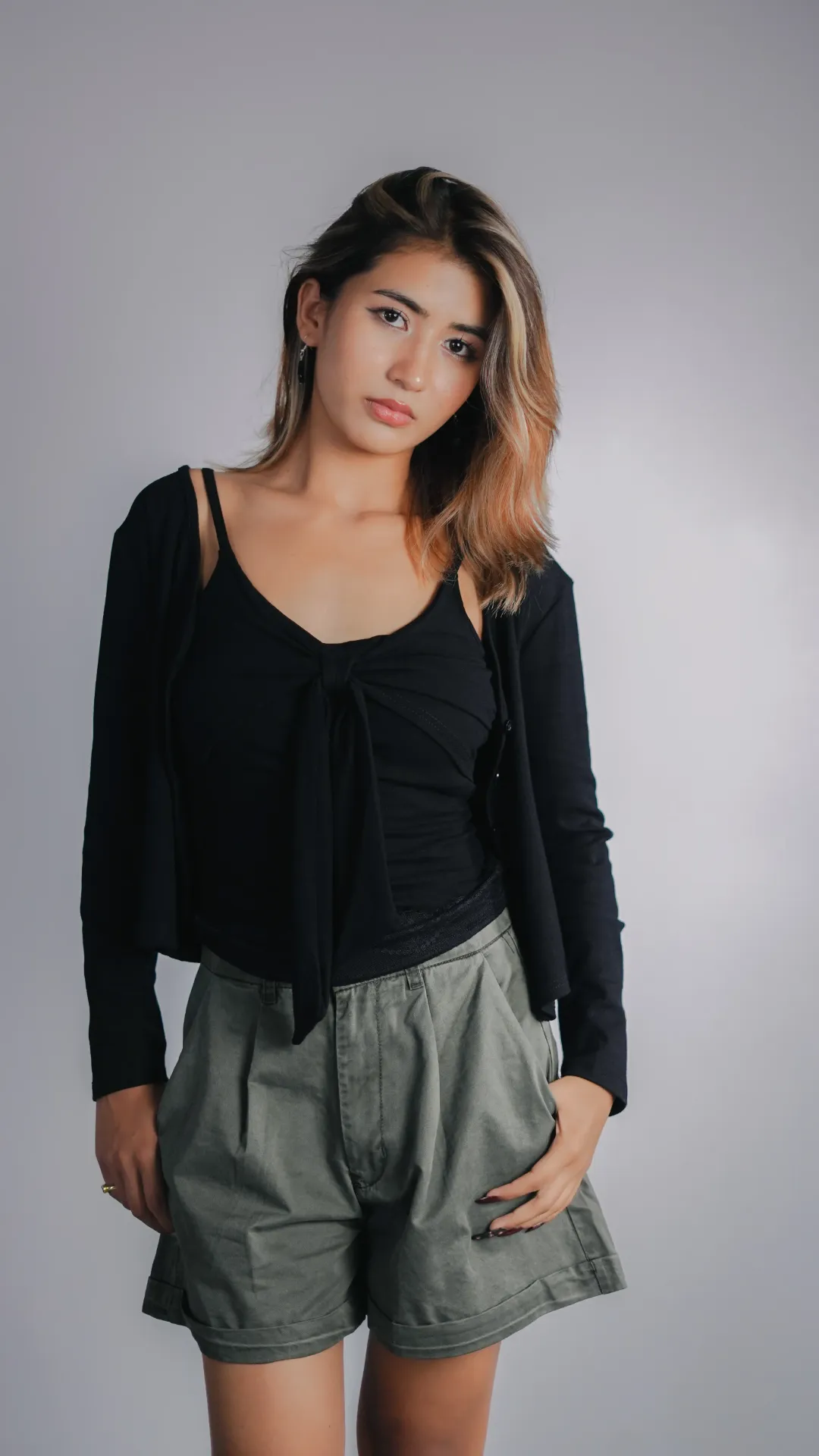 3.91379 3005 OUTER CAMI SET (BLACK)