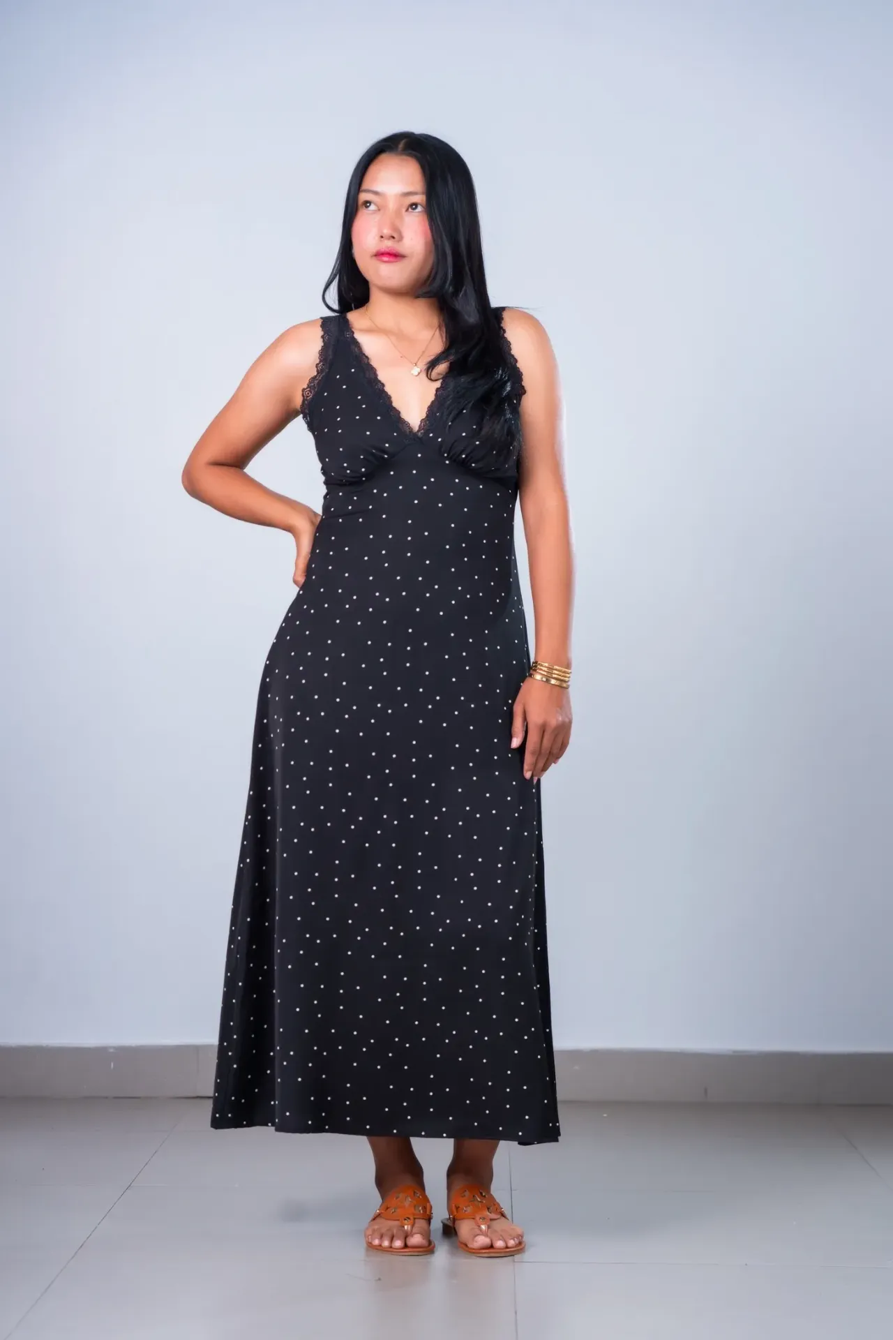 HB SS26-181 POLKA DREAMY DRESS
