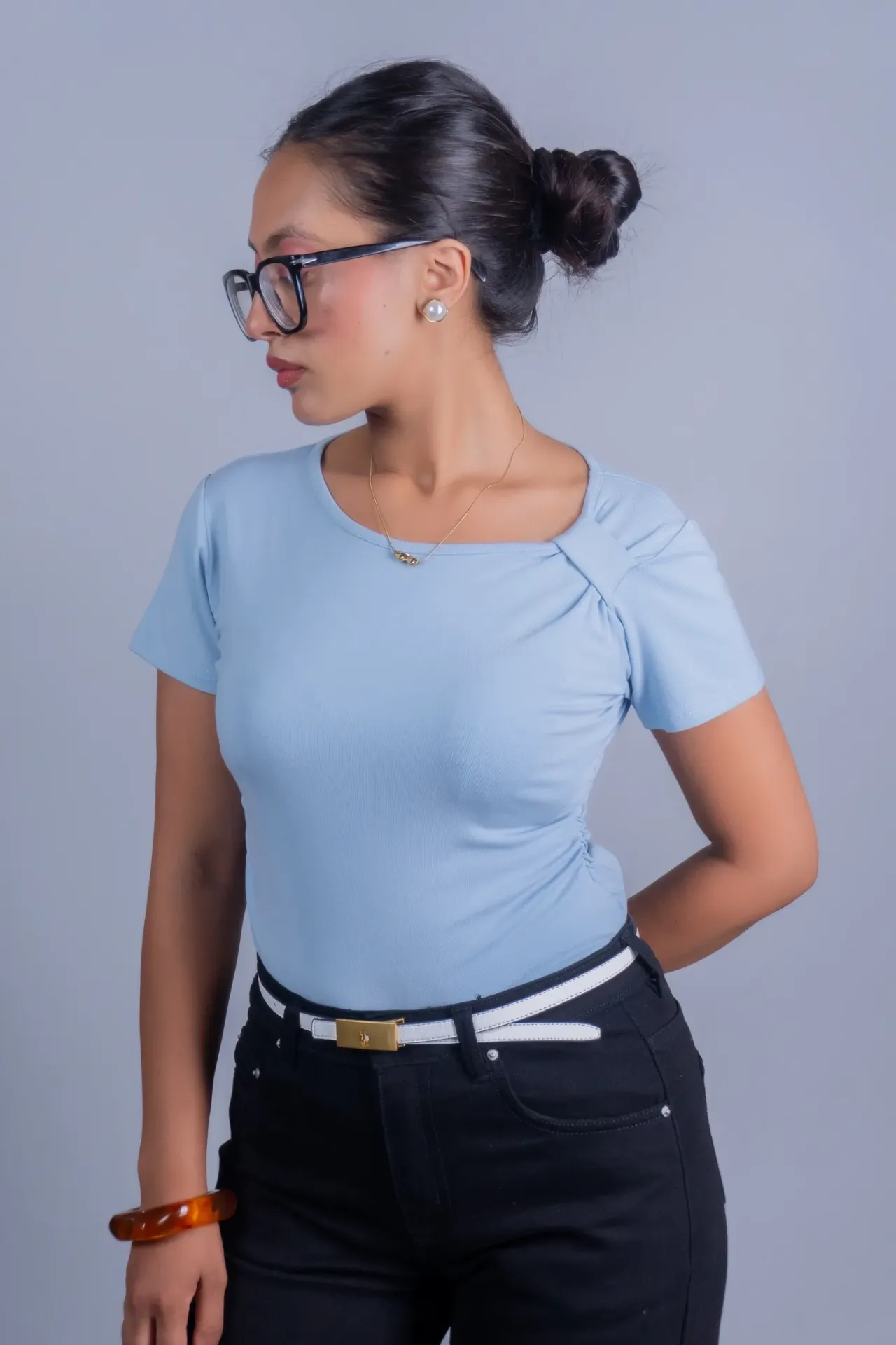 HB SS26-138 ASYMMETRIC SHOULDER TOP