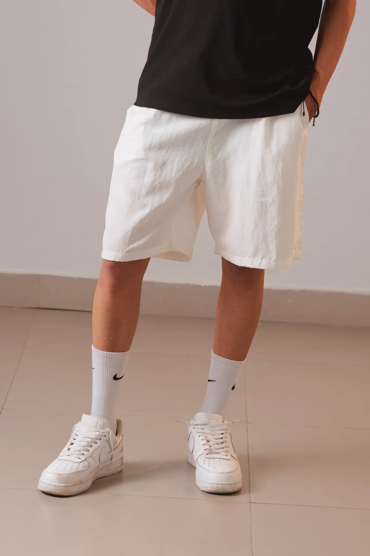 HBM SS26-61 AERO LINEN SHORTS
