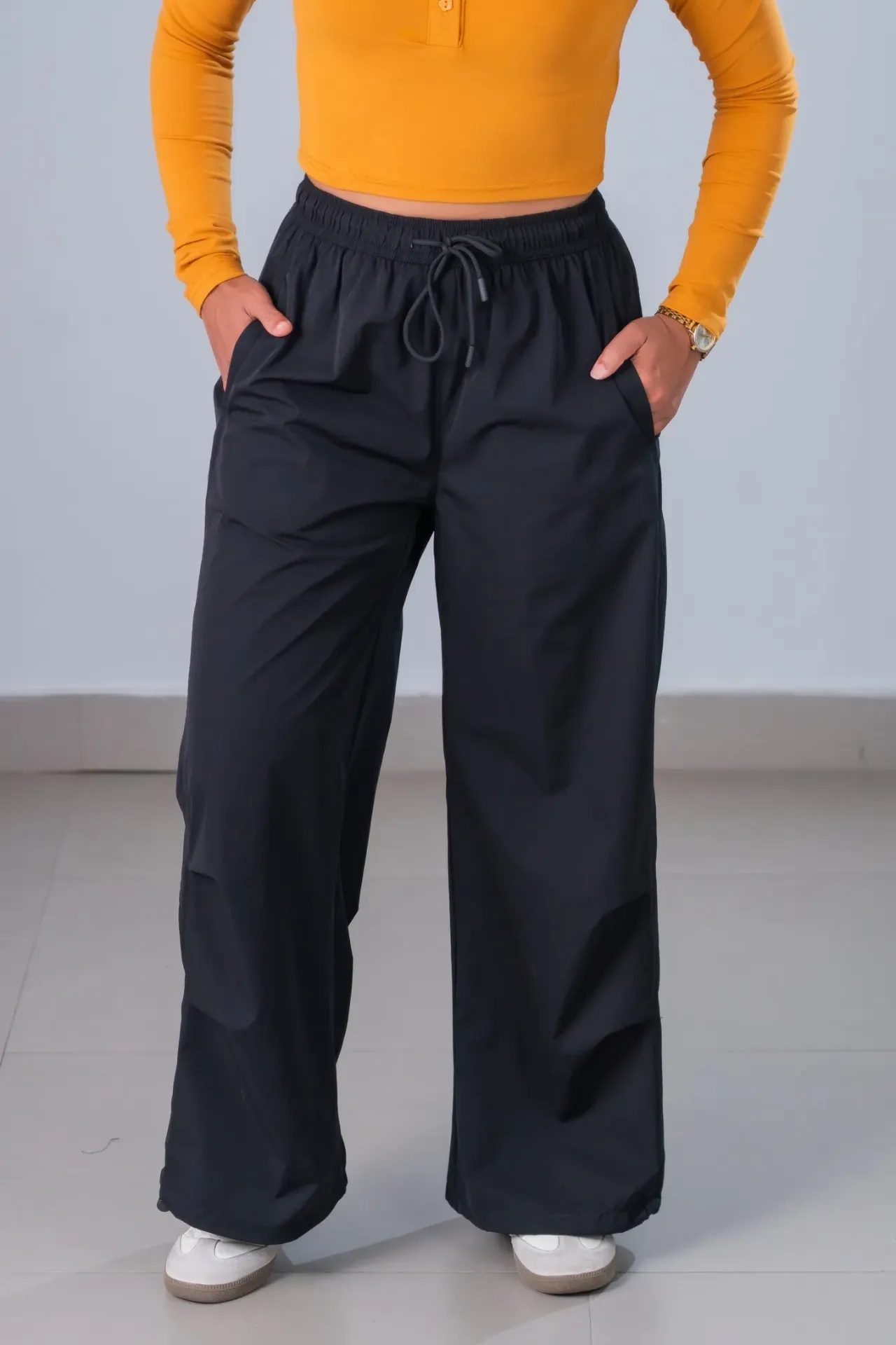 HB SS26-241 PLEATED PARACHUTE PANT