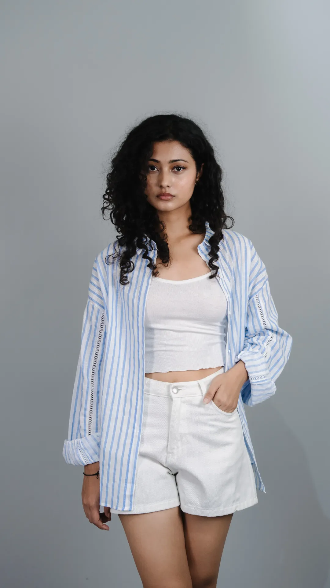 3.94371 1064 LADIES SHIRT (BLUE)