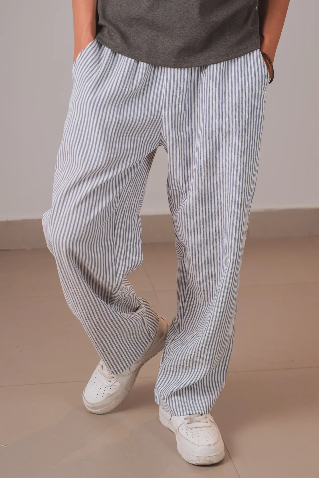 HBM SS26-55 DAMAK STRIPE PANT
