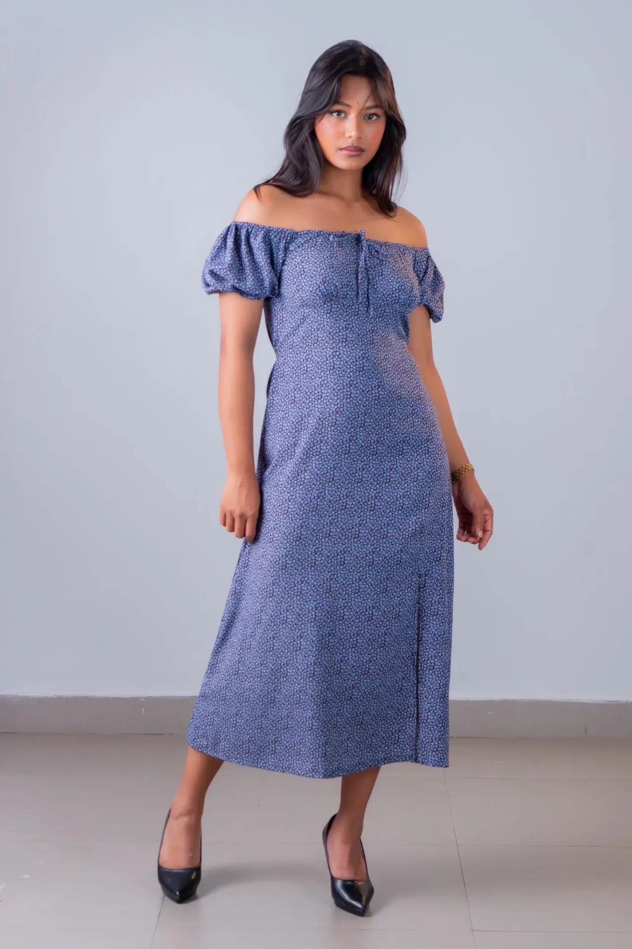 BMKS SS26-18 FLORA SLIT DRESS