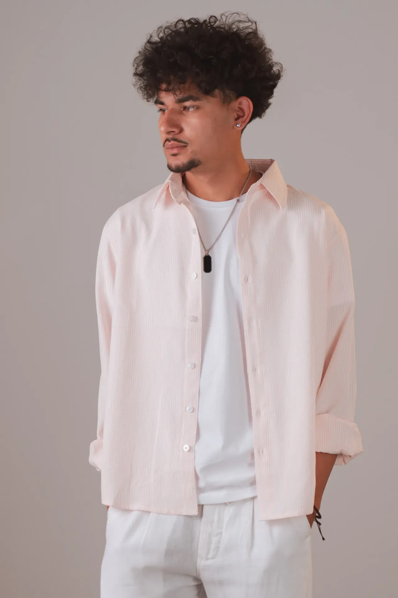 HBM SS26-50 AXIS STRIPE SHIRT