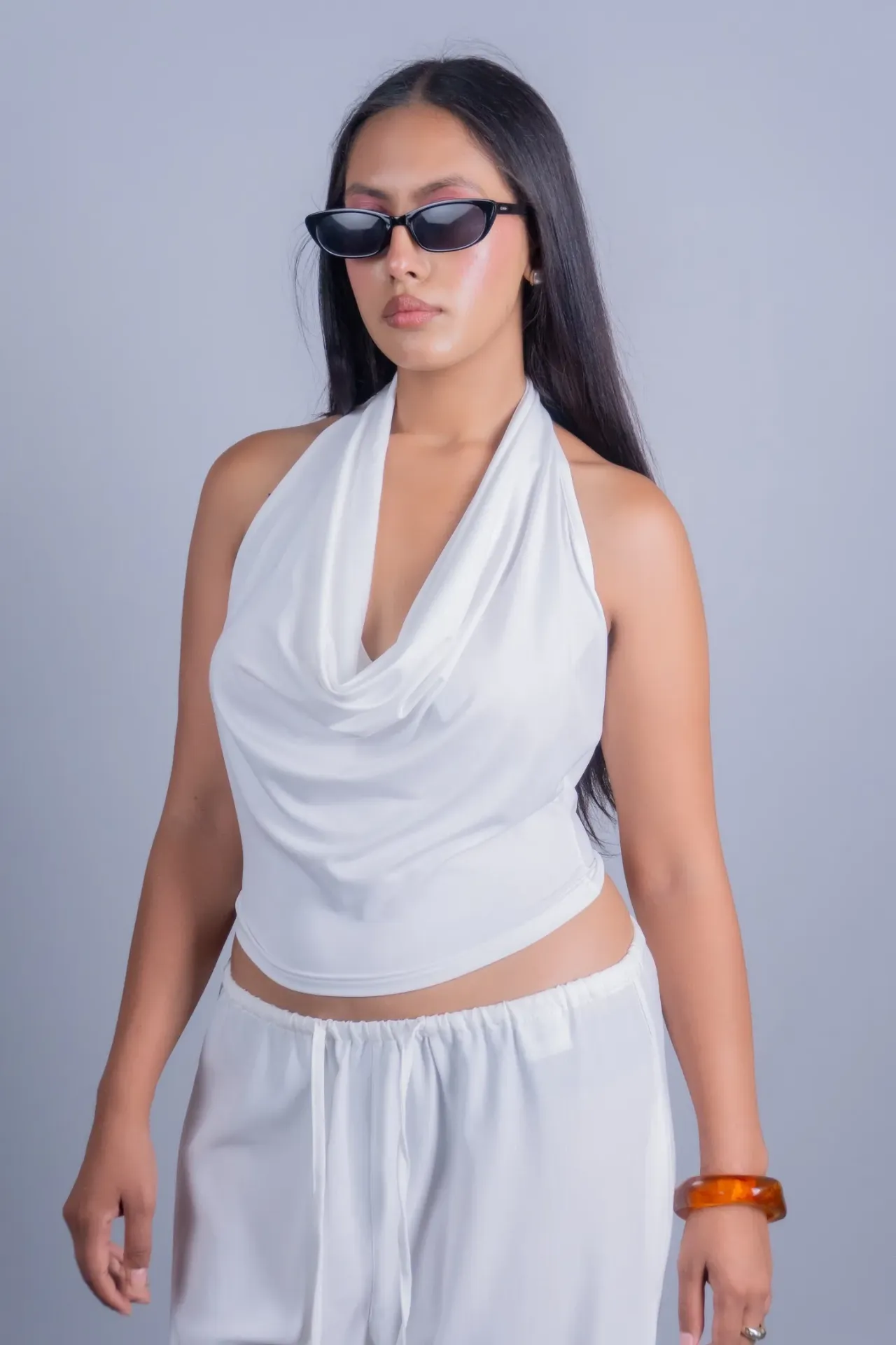 HB SS26-142 LUNA HALTER TOP