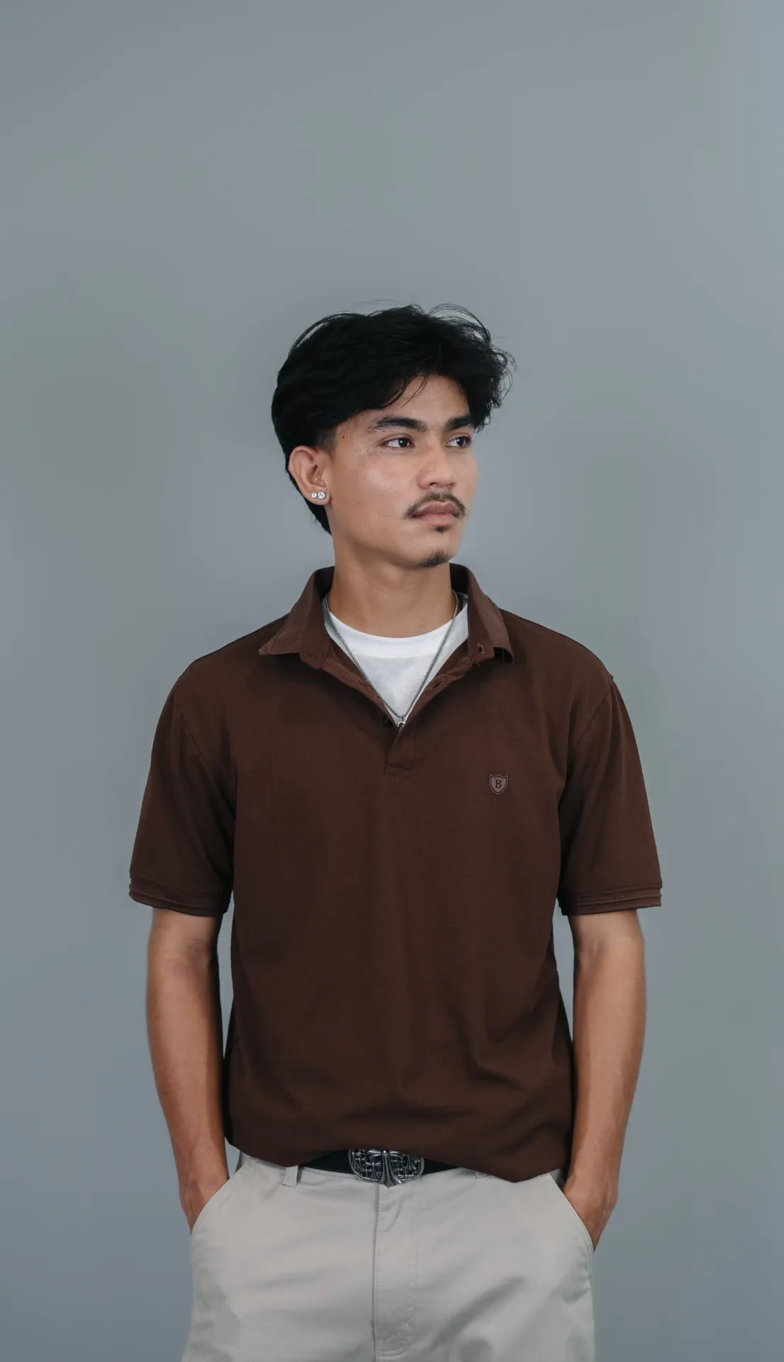 BMNL SS26-18 TEXTURED POLO TEE