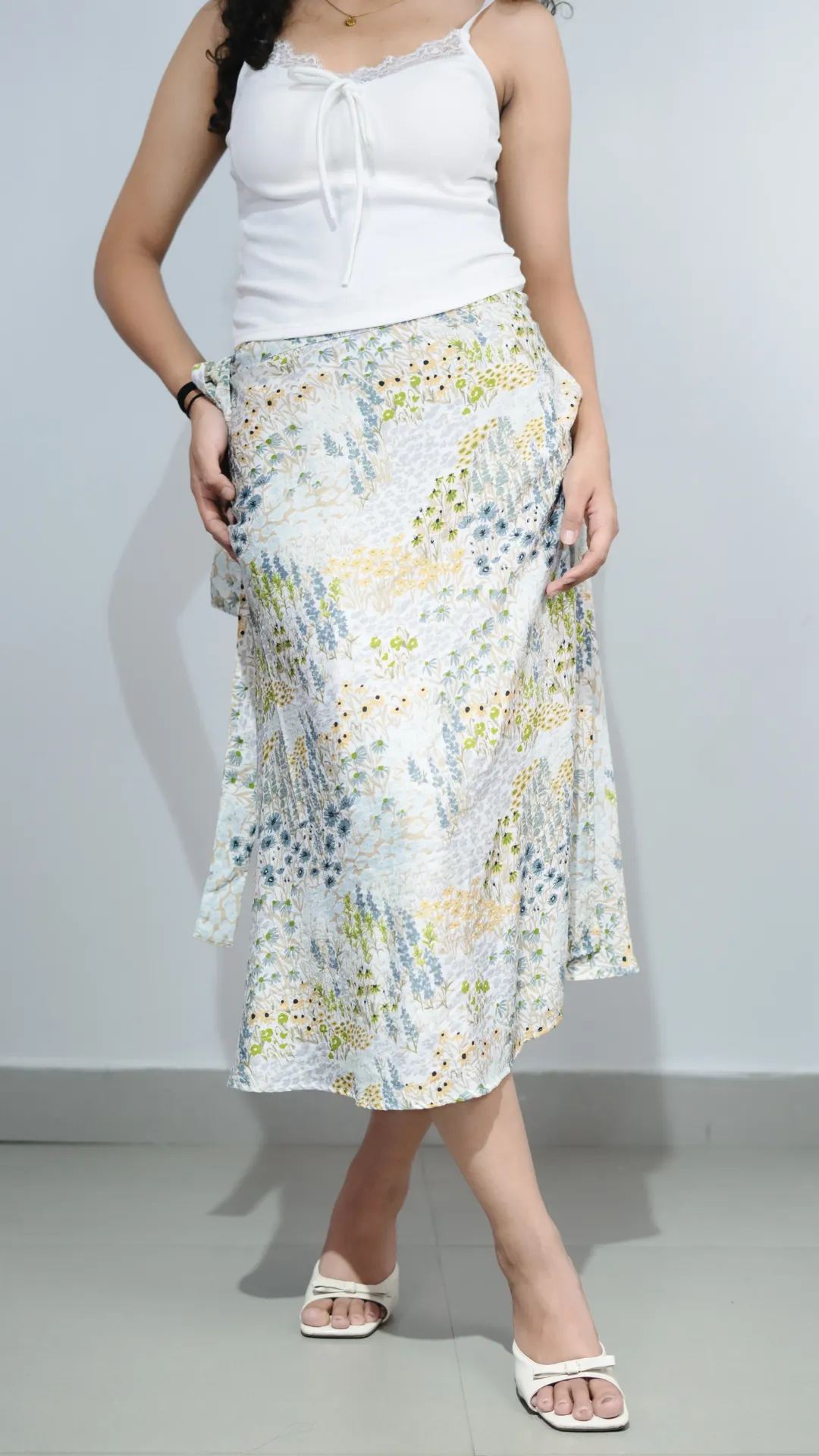 BMKS SS26-31 CROSSOVER WRAP SKIRT