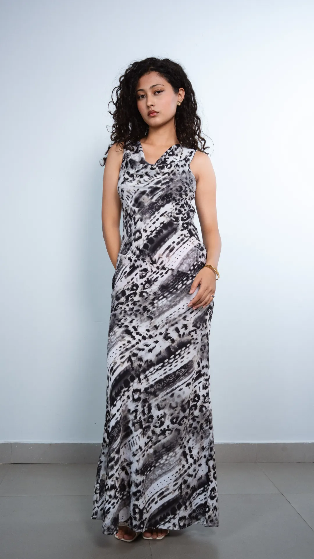 HB SS26-285 MILA DRAPED DRESS