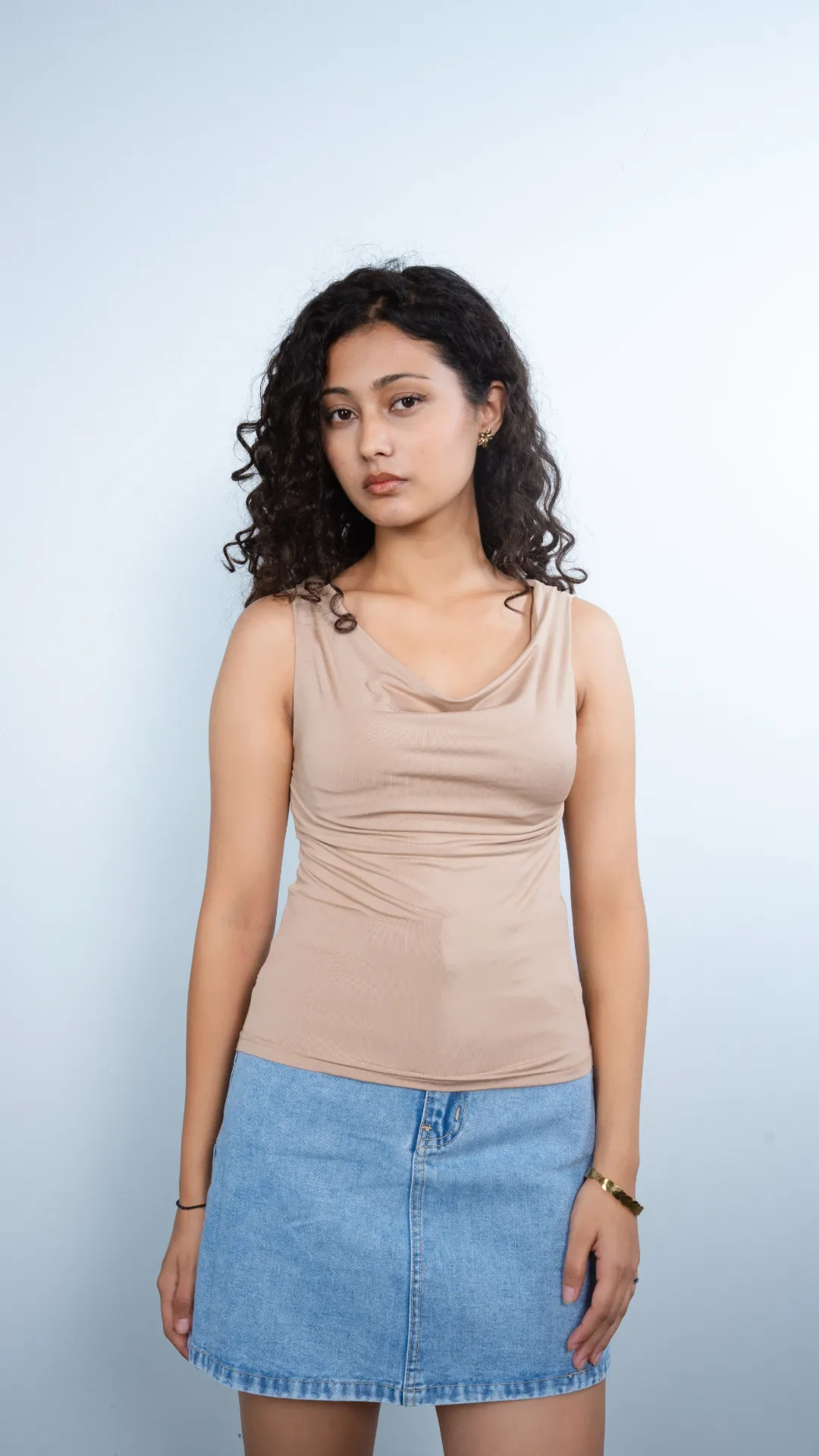HB SS26-234 DRAPE MUSE TOP
