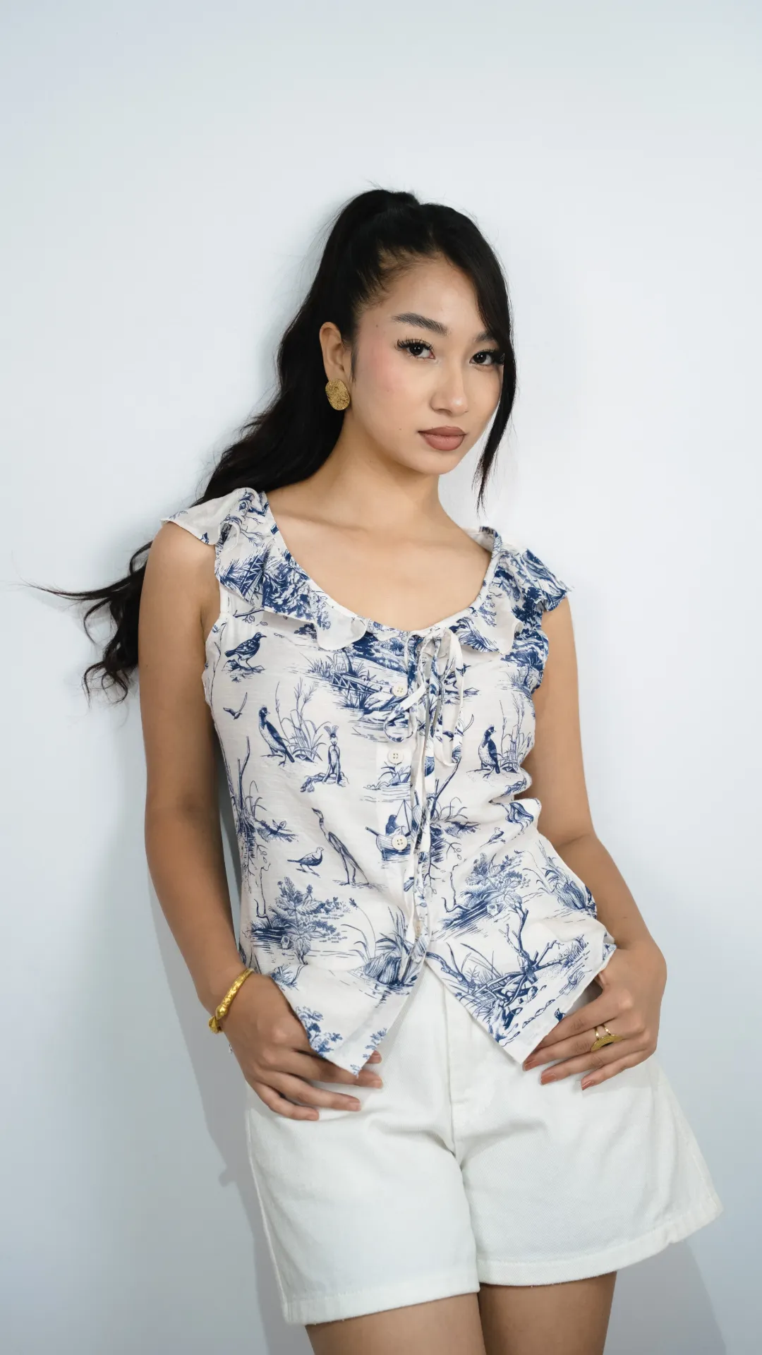 HB SS26-287 GRACEFUL FRILL TOP