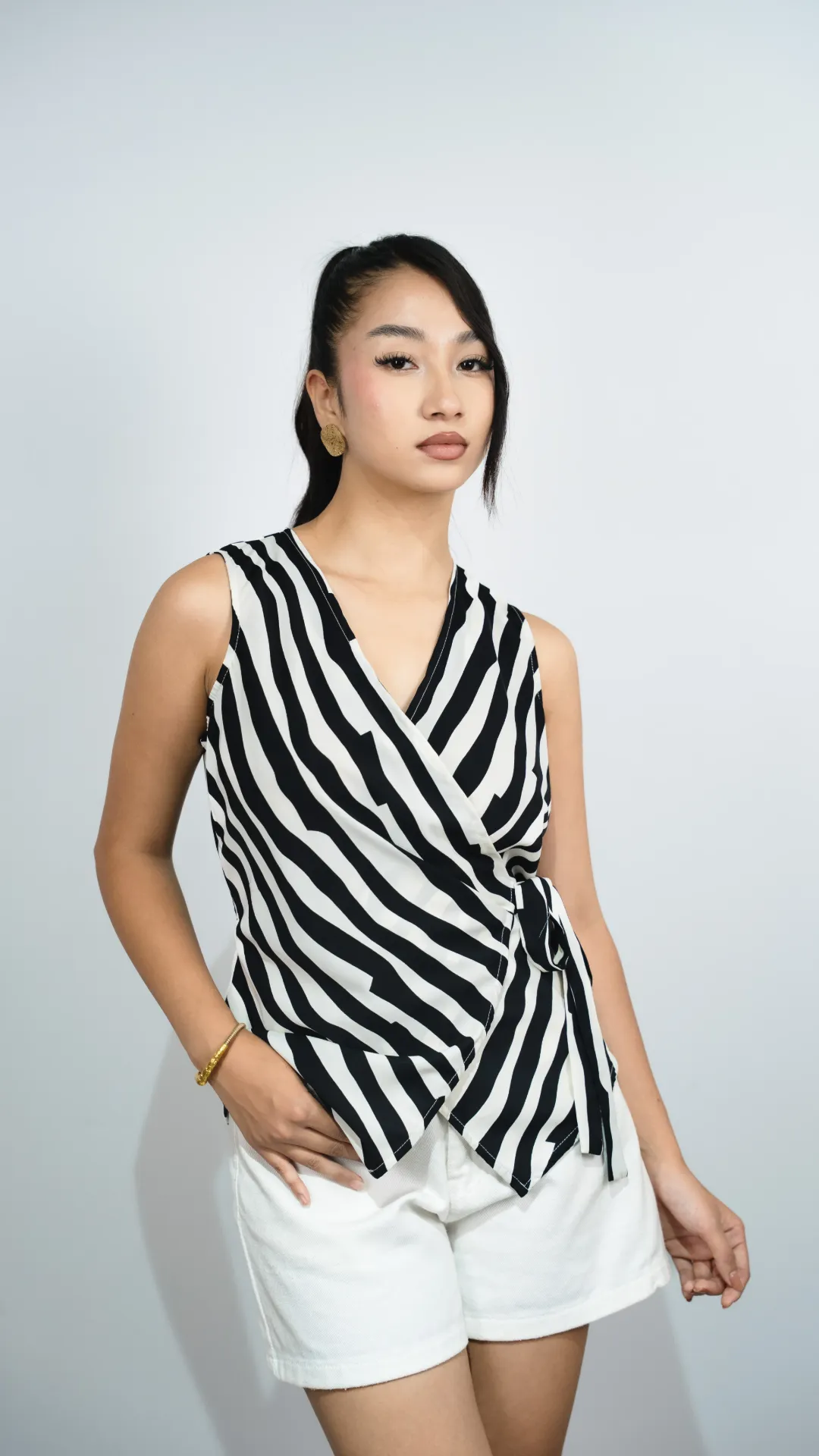HB SS26-312 STRIPE ACCENT TOP