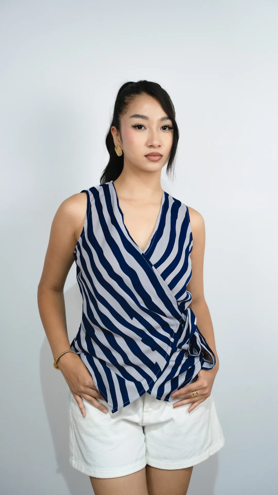 HB SS26-312 STRIPE ACCENT TOP