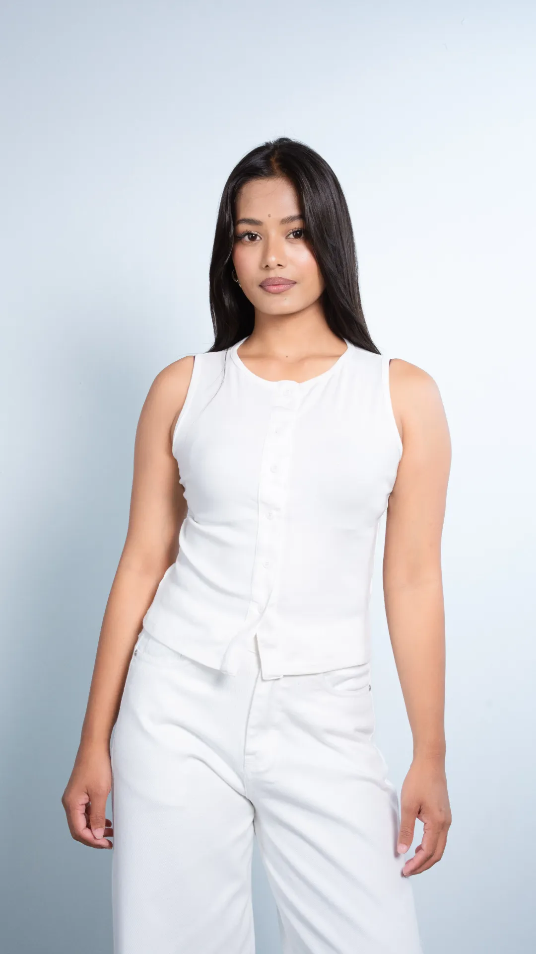 HB SS26-307 ARIA BUTTON TOP
