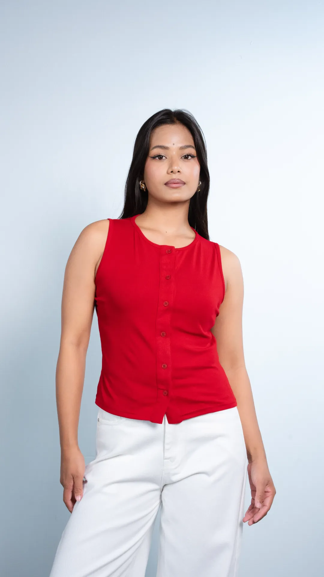 HB SS26-307 ARIA BUTTON TOP