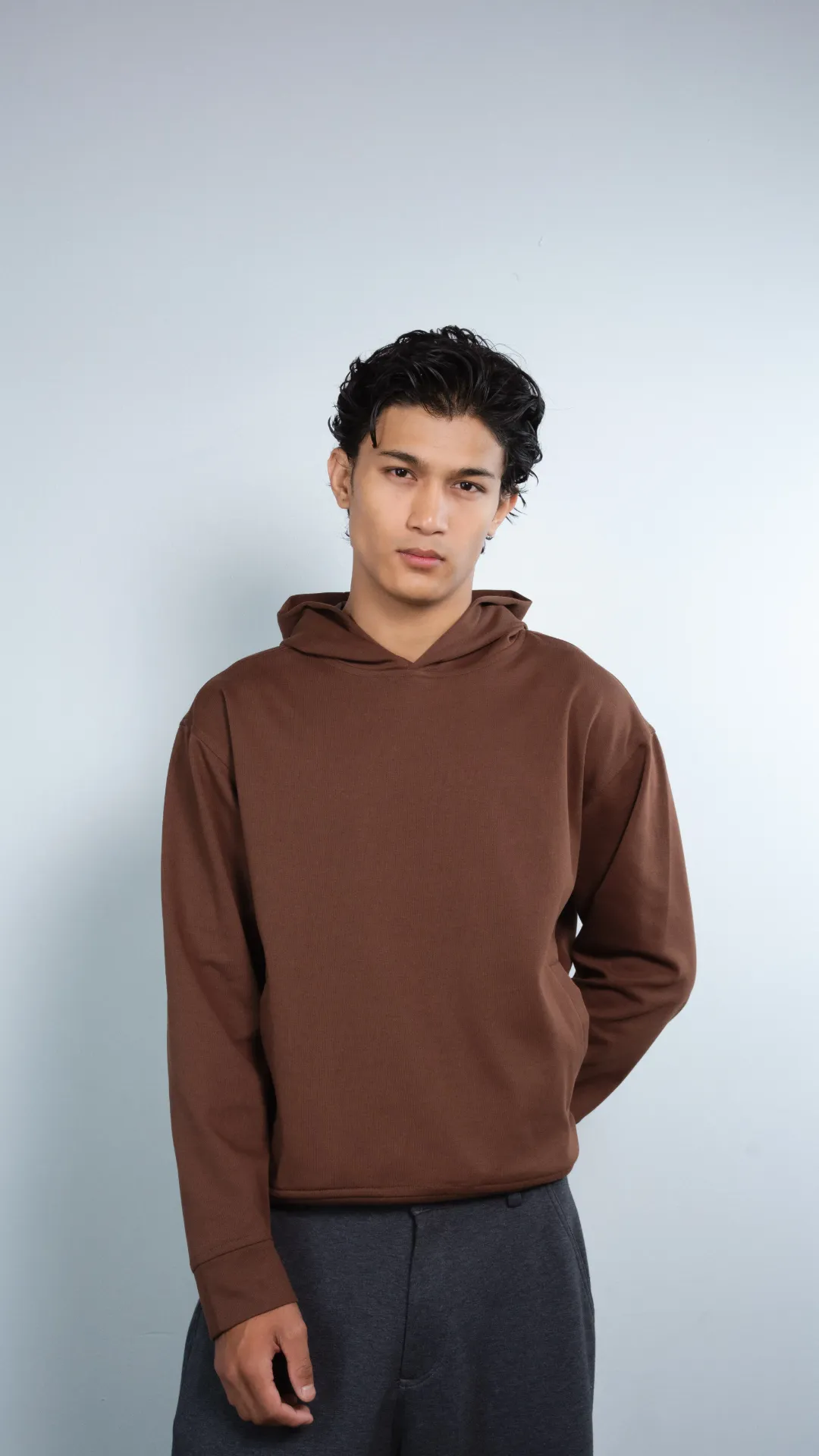 BMMO AW26-18 CHAME SOLID HOODIE