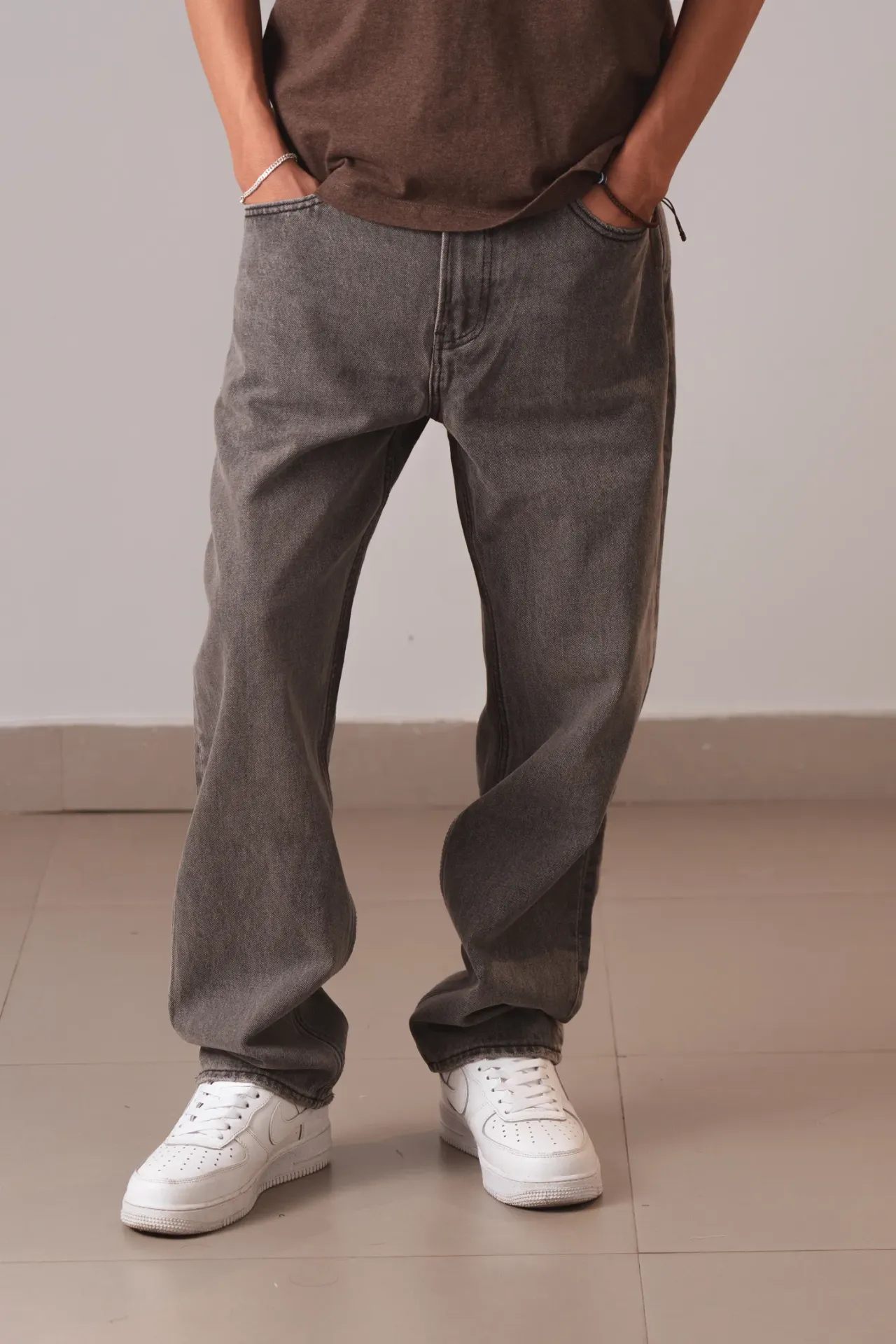 LOO-07 CHARCOAL LOOSE FIT