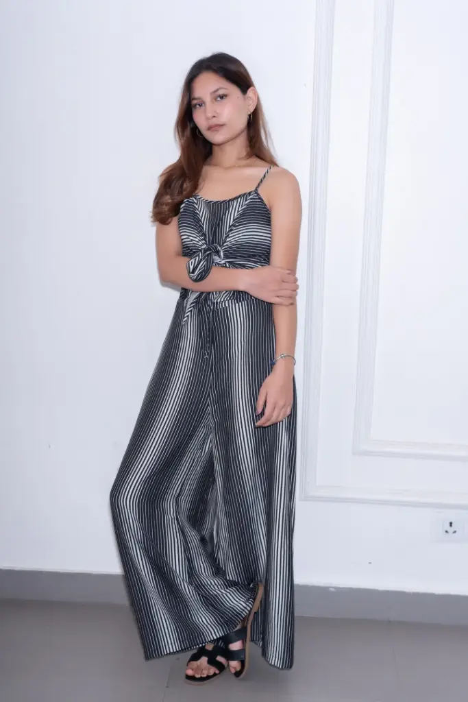 HB SS26-39 FRONT TIE JUMPSUIT