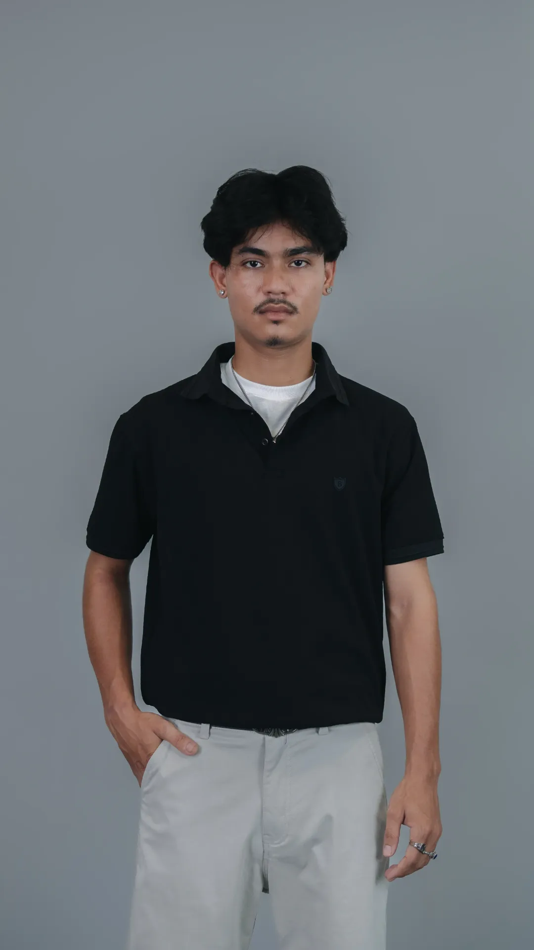 Textured Polo Tee
